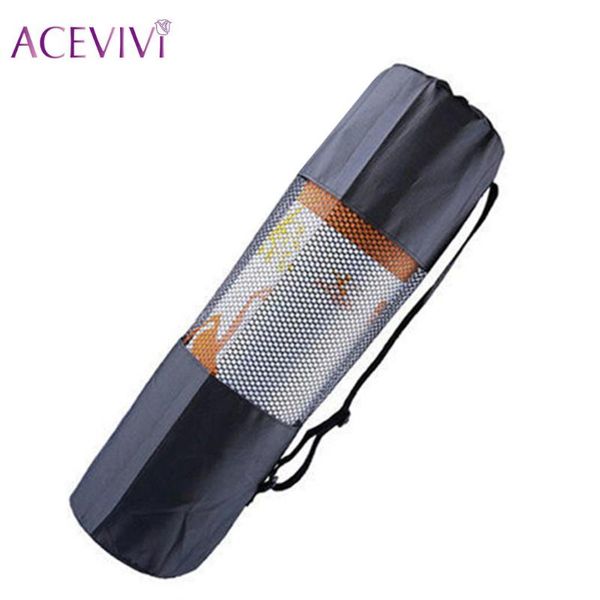 

yoga mats mat carry strap single shoulder bag nylon drawstring bags carrier holder with mesh accessory
