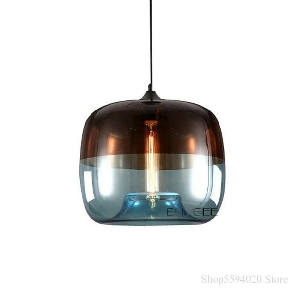 

pendant lamps simple glass lustre lights restaurant creative lamp round ball industrial lighting coffee shop home decor