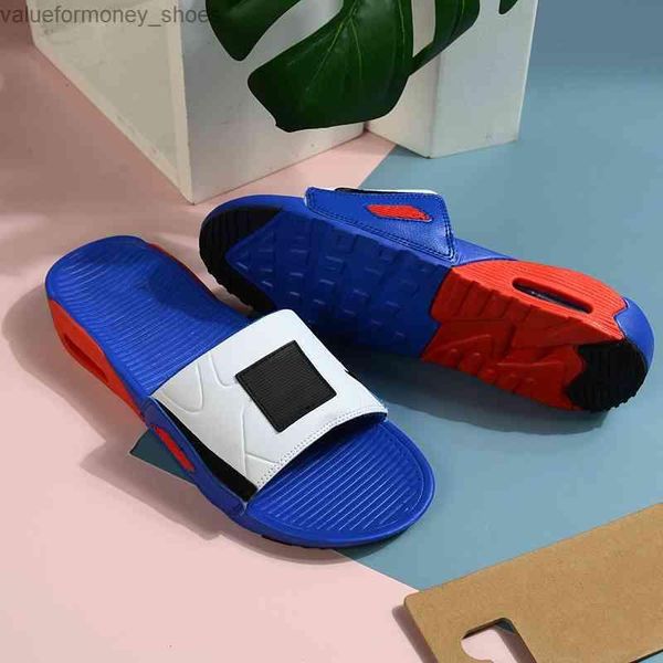 

summer 2021 arrival beach outdoor 90s slide slippers men women black volt l luxurys platform sandals flip flops trainers max hop999
