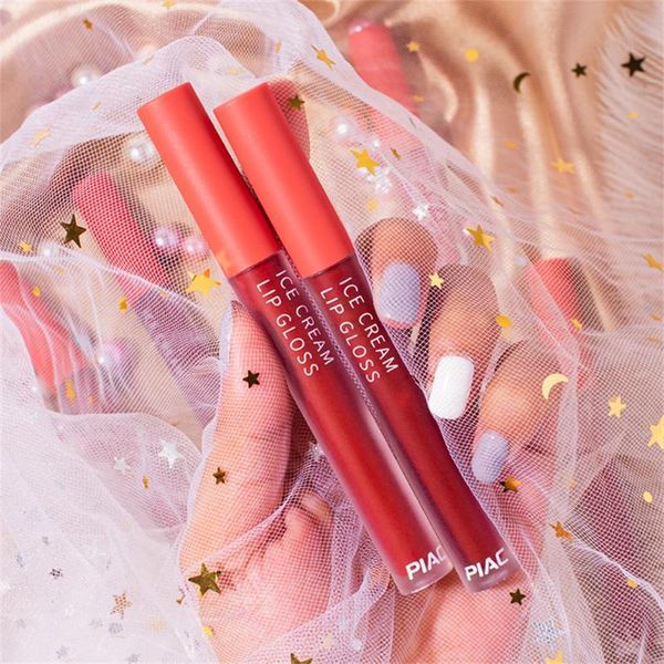 

lip gloss ice cream glaze clear oil velvet matte air cute rotten tomato color liquid moisturizing plumper lipstick