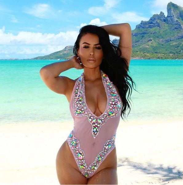 

superior quality new rose mangoes manufacturing beading backless rayon bandage bodysuit mode 1frj, Black