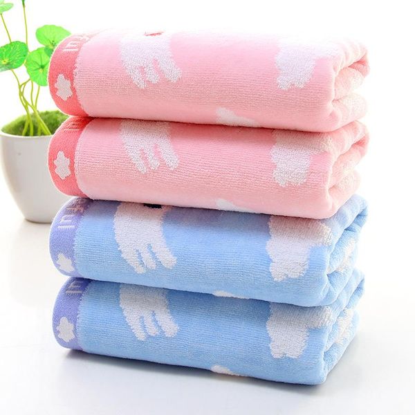 

towel cotton 32 strands cartoon face gift bath towels for adults