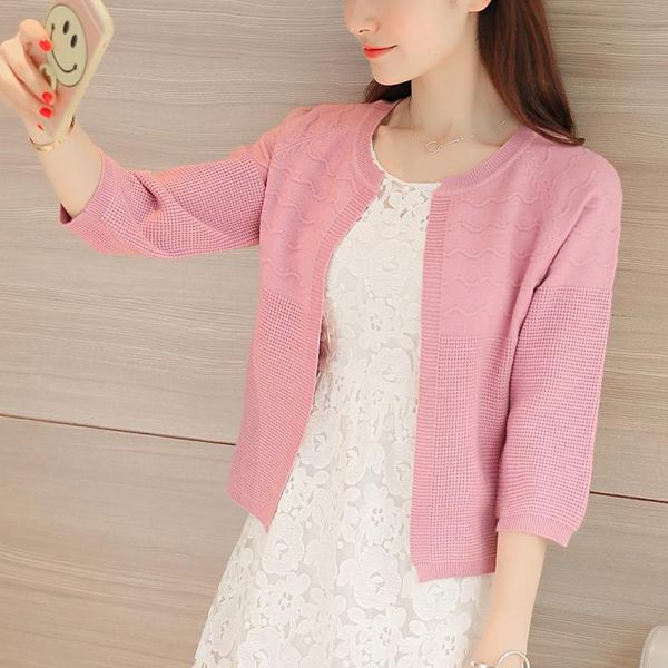 

women's sweaters ohclothing 2021 sweater in spring and autumn, the korean short all-match loose backing cardigan jacket, White;black