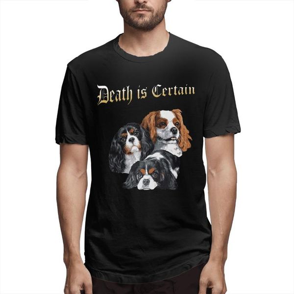 

men's t-shirts goth death is certain men fashion tee shirt short sleeve o neck t-shirt cotton summer clothing, White;black