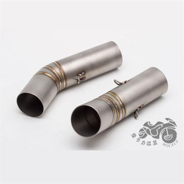 

motorcycle exhaust system modified mid section 848 pipe middle front elbow evo link