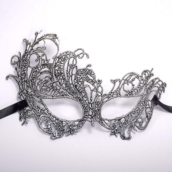 

party masks 20 lot lace masquerade mask for venetian carnival silver stamping ladies halloween prom cosplay female masque