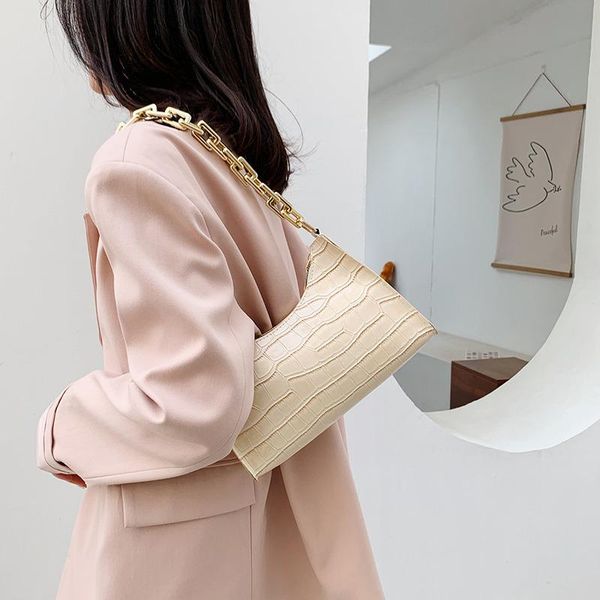 

evening bags 2021 fashion women exquisite shopping bag retro casual totes shoulder female pu leather solid color handbags