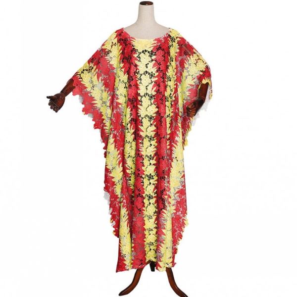 

ethnic clothing style fashion classic african dashiki size print design loose long dress dresses for women and lining, Red