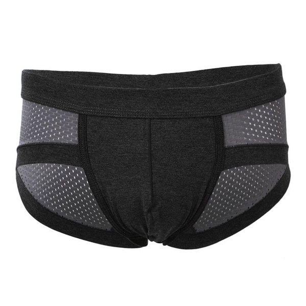 

underpants men's wool soft underwear (gray, l), Black;white