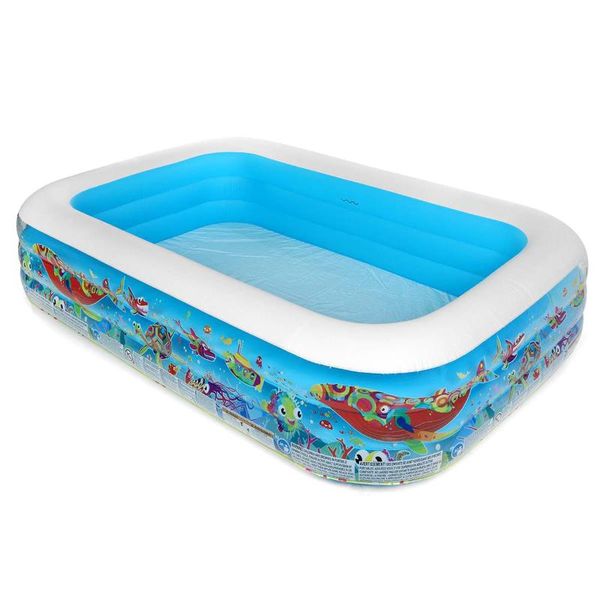 

pool & accessories 229x152x56cm square inflatable swimming thickened kid bathing tub baby home use paddling