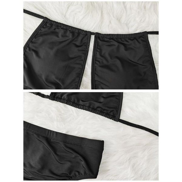 

women's plus size swimsuits two piece high waist backless swimwear bikini h58d