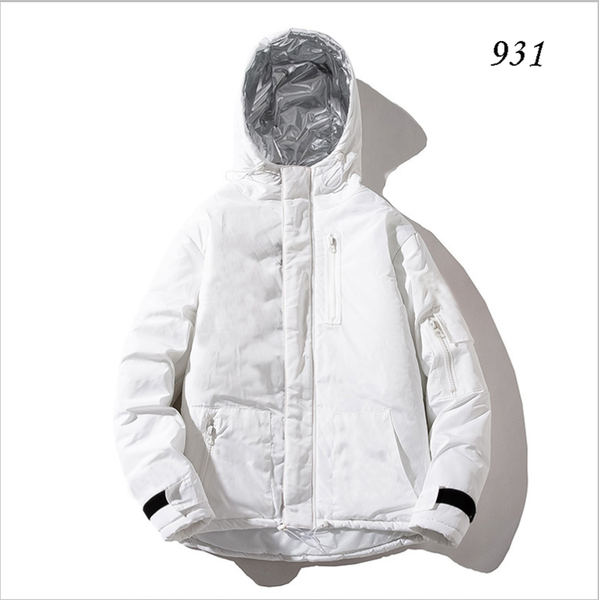 

men's vests dropship autumn winter black cotton thick hoodie coat a931, Black;white