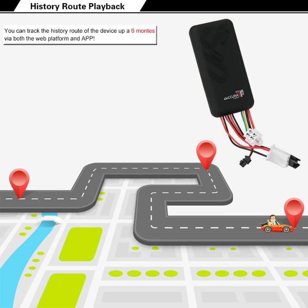 

car gps & accessories real-time tracking gt06 intelligent tracker two-way talking function built-in backup battery to realize power failure
