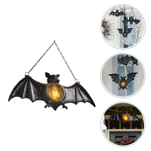 

downlights 1pc novel vivid bat lantern decorative hanging ornament black