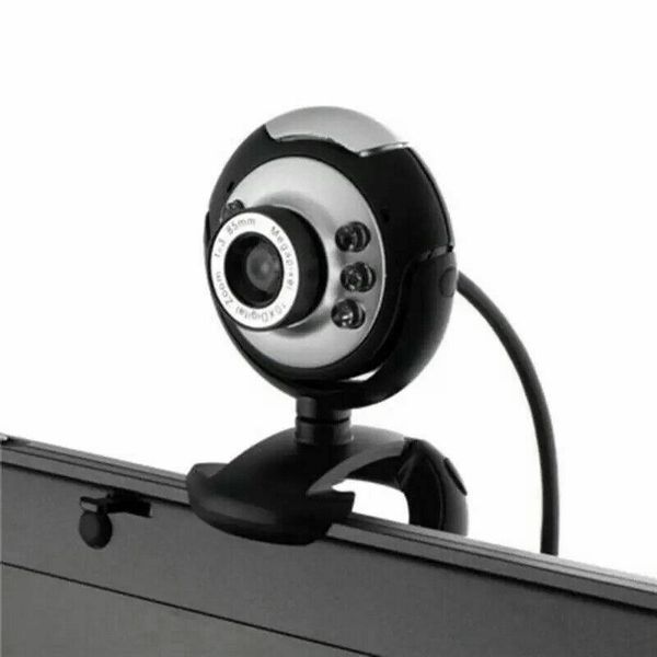 

webcams usb video web camera 6 lights night vision drive-clip computer webcam with mic for pc laptop