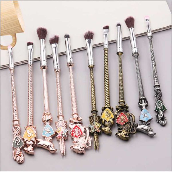 

makeup brushes 5 harry's eyeshadow brush metal handle academy badge beauty tool set movie porter
