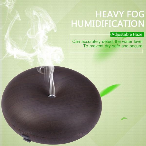 

essential oils diffusers wood grain ultrasonic cold mist humidifier is suitable for office and home