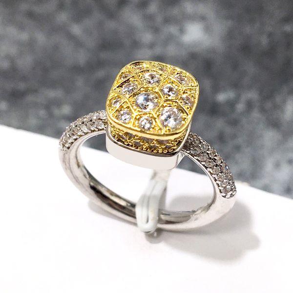 

personality eternal love iced out couple rings woman bee hive zircon copper plating 18k silver ring for women fashion bridesmaid sisters jew