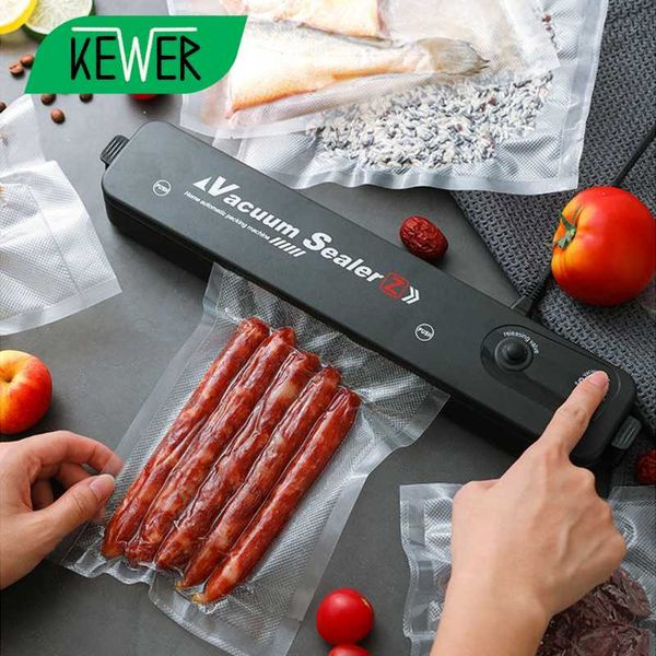 

kewer vacuum sealer for storage include 10 vacuum sealer bags sealing machine packaing home kitchen sous vide product