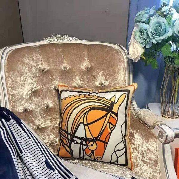 

cushion/decorative pillow nordic jacquard geometric cushions covers throw case for sofa luxury fashion horse