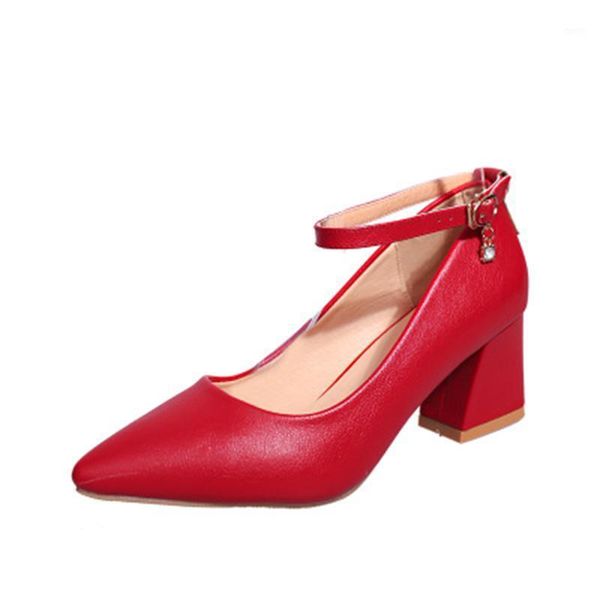 

early spring korean version of the wild with middle word buckle low work shoes four seasons women dress, Black