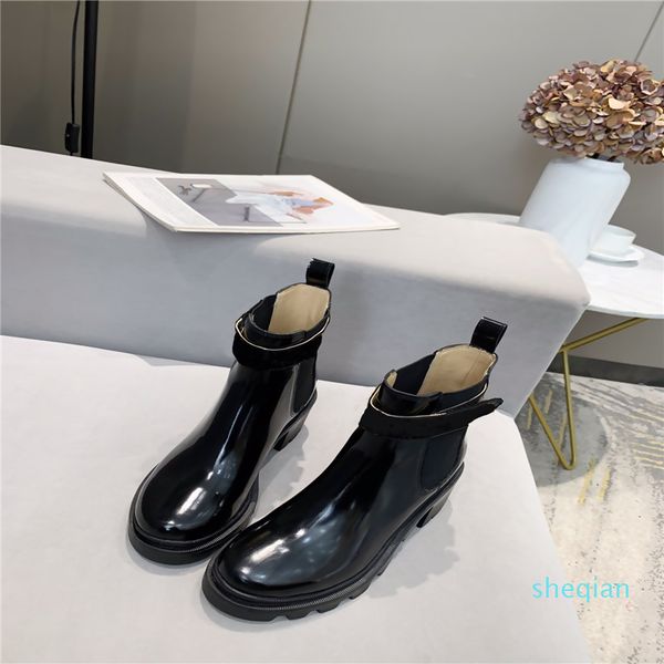 

designer boots martin desert boot non-slip winter shoes inlay crystal diamond dress wedding party shoe, Black