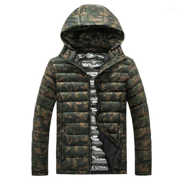

thick warm coat camouflage parkas1, Black