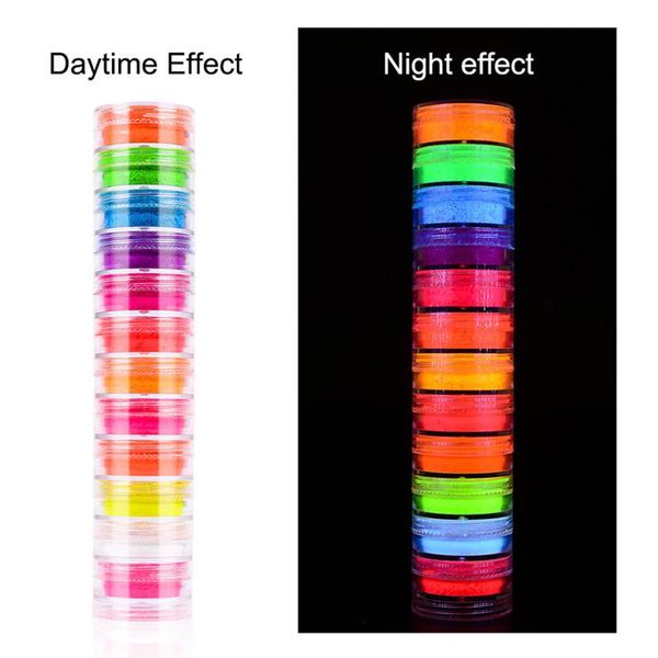 

false nails dust nail glitter pigment set 12 color art powder diy for ey669, Red;gold