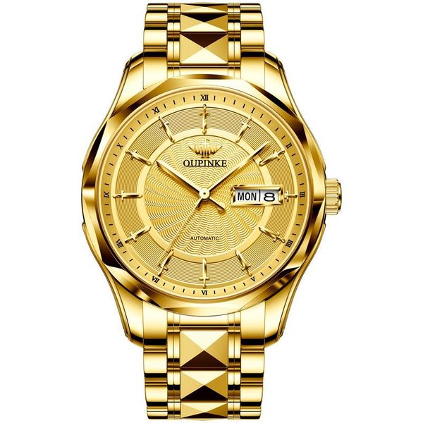 

wristwatches oupinke watch men watches mechanical automatic for mens wrist luxury man waterproof multifunction business, Slivery;brown