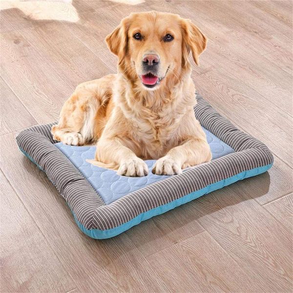 

kennels & pens summer cooling bed mats breathable pet dog cat sleeping mat self mattress portable pad ice cushion accessories g2