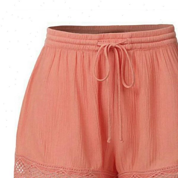 

stylish bar womens summer shorts femme lace plus size rope tie shorts ladies sport trousers shorts feminino spodenki sport, White;black