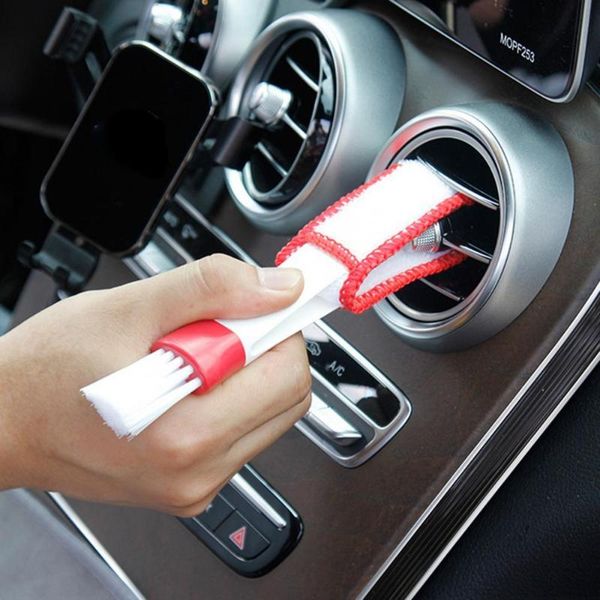 

car sponge air conditioner vent brush microfibre grille cleaner auto detailing blinds duster car-styling accessories