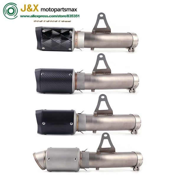 

motorcycle exhaust system carbon fiber muffler escape + middle link pipe full slip-on for s1000rr s1000 rr 2010-2021