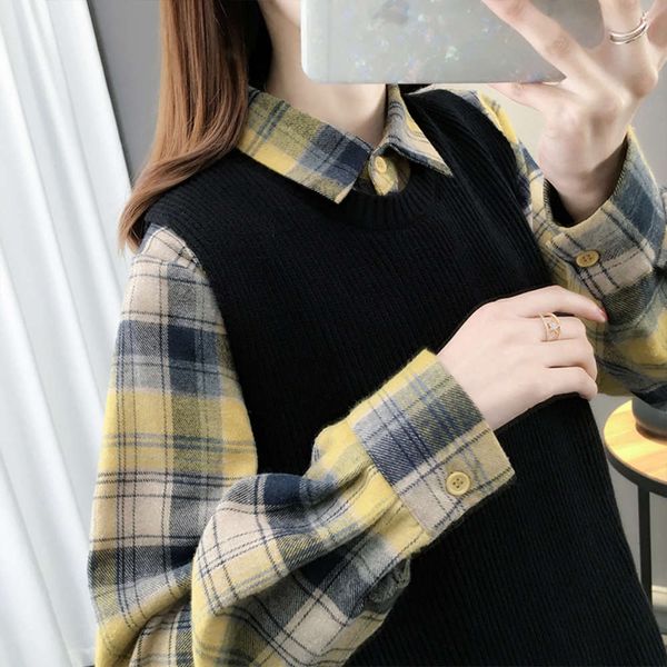 

professional vest, dress, 2021 new style, autumn and winter two piece suit, age reducing shirt, women's dress, White;black