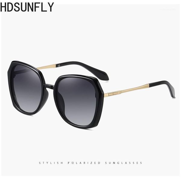 

sunglasses oversized women polarized fashion designer driving lady 2022 shades for women1, White;black