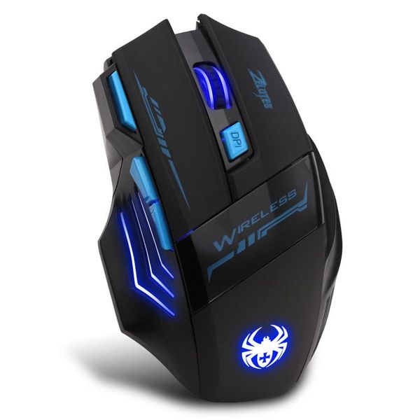 

adjustable 2400dpi optical wireless gaming game mouse for lappc optical wireless computer mouse gaming led