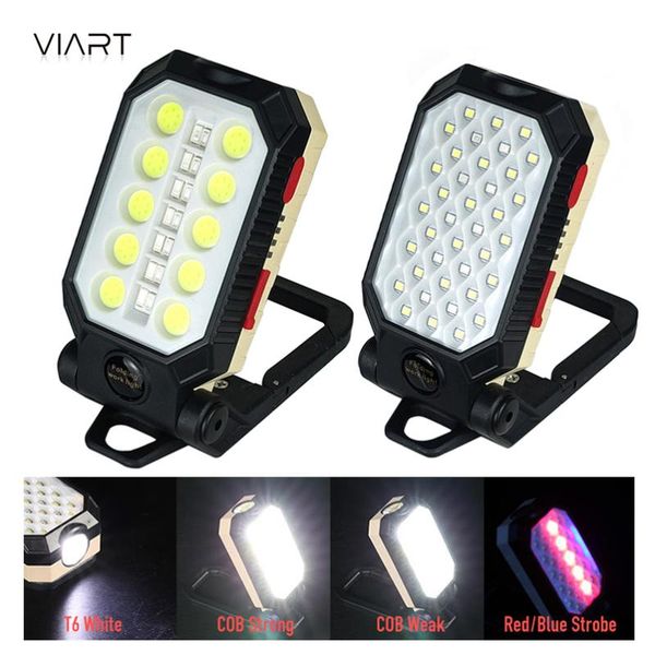 

other led lighting usb rechargeable cob work light portable adjustable waterproof camping lantern working lamp with magnet and ho