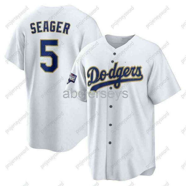 

corey seager #5 la white baseball jersey xs-6xl, Black