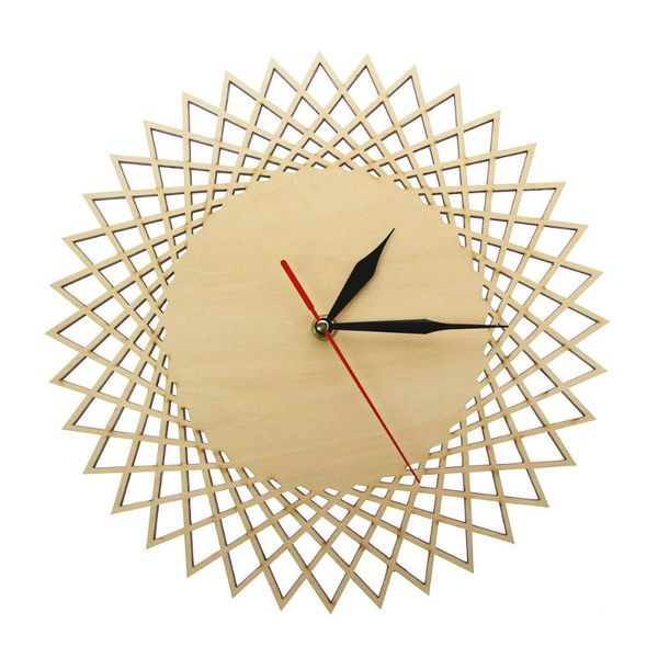 

wall clocks modern spiral hanging minimalist wooden clock silent savanna geometric watch art home decor gift unique design