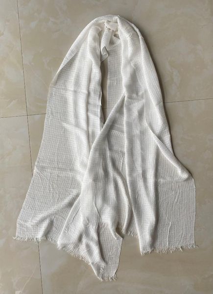 

scarves 100%cotton white lattice scarf, easy to hand dying, Blue;gray