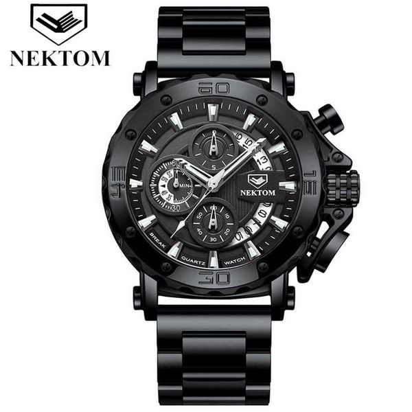 

casual men sport watch stainless steel waterproof chronograph brand fashion business wristwatch gift for 210728, Slivery;brown