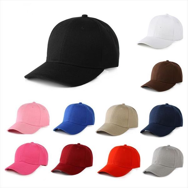 

black casquette solid color baseball cap men women cotton casual snapbcak hats outdoor dad size adjustable, Blue;gray
