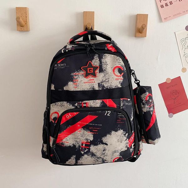 

backpack fashionable boys girl polychrome students breathable back orthopaedic backpacks with complimentary pencil bag