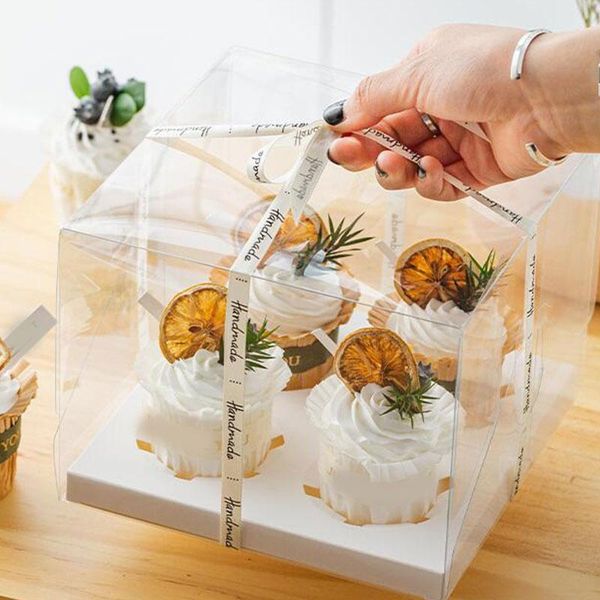 

gift wrap birthday cake box transparent packaging for christmas halloween party toys bear package wedding favors boxes