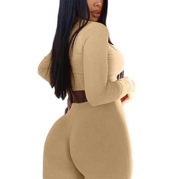 

yoga 2pieces costume for women autumn casual solid turtleneck pullover short tee&lenggings set for gym sports sets, White;black