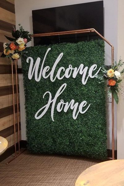 

party decoration geometric double gold backdrip wedding arch ceremony backdrop frame