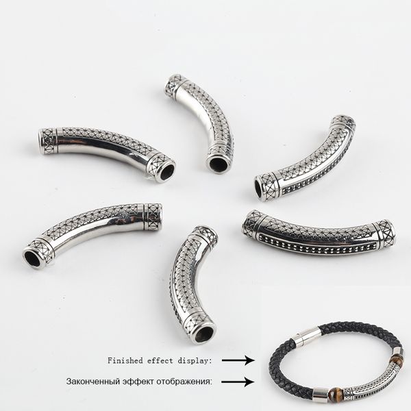 

connectors for jewelry making supplies vintage accessories for braceletmake diy stainless steel tube wholesale lots bulk, Bronze;silver