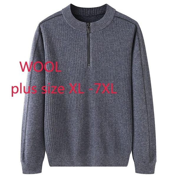 

men's sweaters arrival suepr large autumn winter men fashion casual zipper half cardigan pullovers thick sweater plus size xl-4xl5xl6xl, White;black
