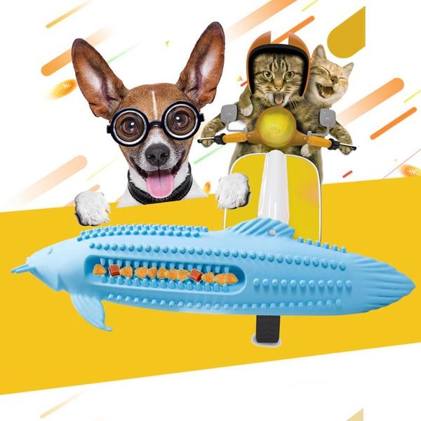 

cat toys aapet 1pc pet chew toy rubber simulation fish shape dog molar interactive for teeth cleaning supplies