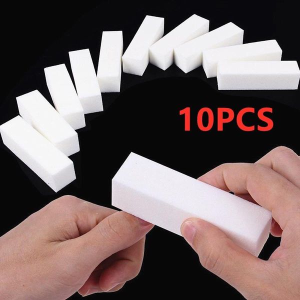 

nail files 2/5/10pcs sponge file white colorful conding buffer block acrylic polish pedicure manicure tools